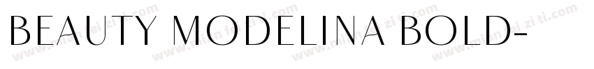 Beauty Modelina Bold字体转换